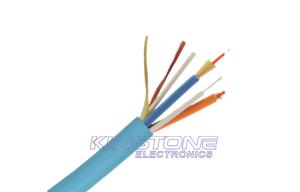 China Blue Indoor 12 Core PVC Fiber Optic Network Cable G.652D , Multimode Fiber Optic Cable wholesale