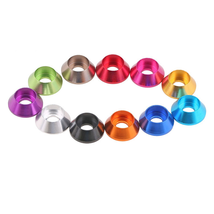 M6 Cylindrical Head Cup Inner Hexagon Screw Gasket Washer Aluminum Alloy Washer