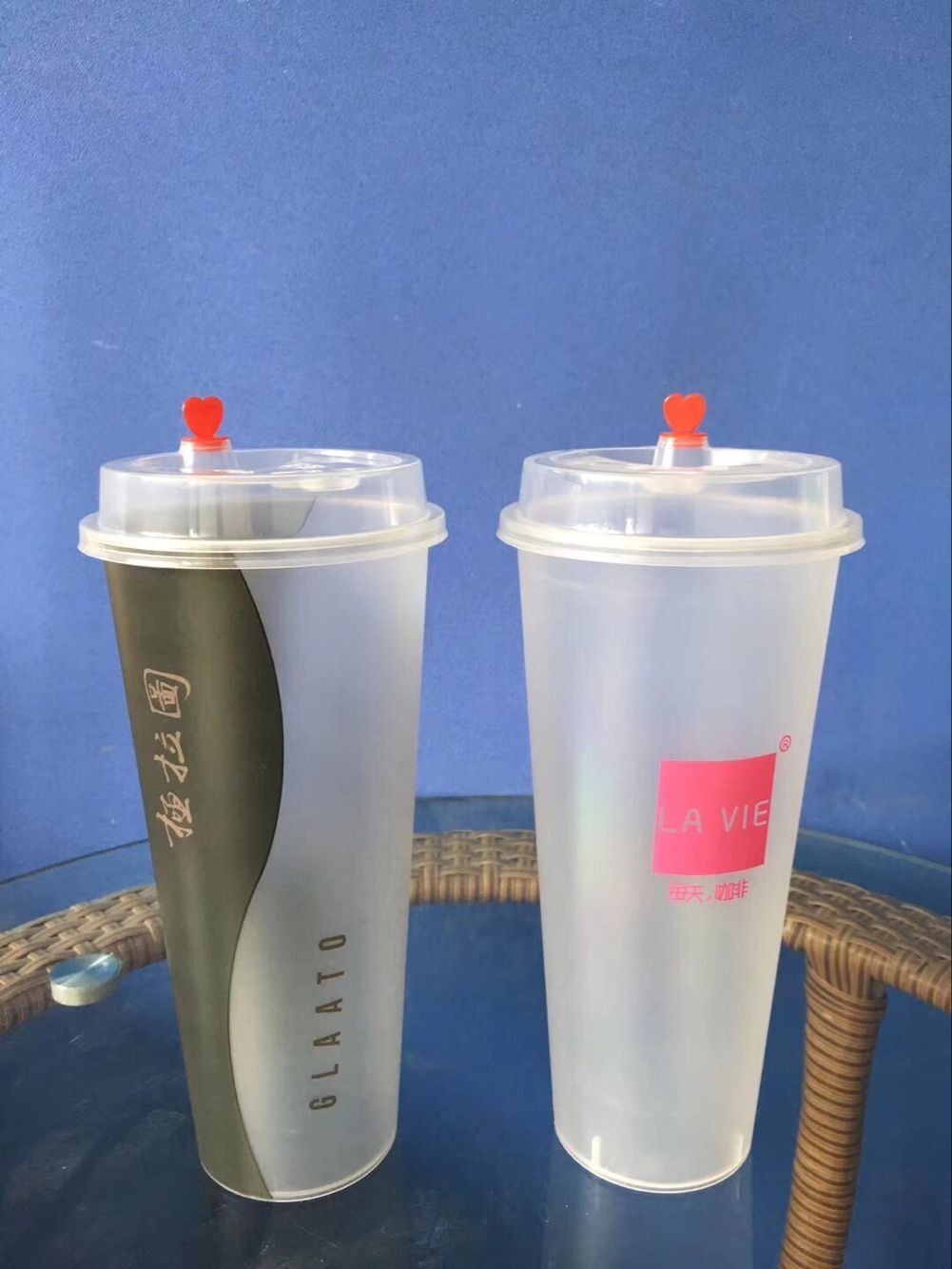 Custom Stadium PP Plastic Cup 24 Oz Strong Freeze Resistance BSCI Standard