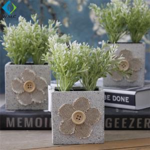 China Cute Fake Green Plants , Small Green Potted Plants For Home Decoration wholesale