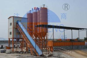 China Stationary Hzs60 Concrete Batching Plant High Performance Electric Power wholesale