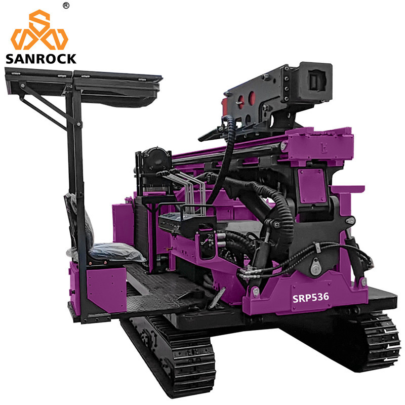 Portable Pile Driver Hydraulic Vibration Piling Machine Solar Screw Pile Driver Machinery