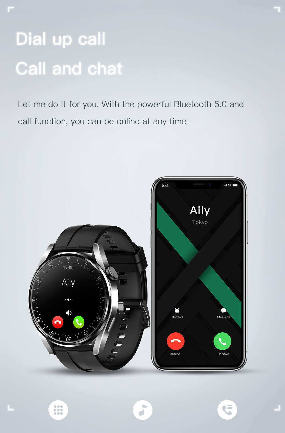 1.32 Inch Smartwatch Bluetooth IOT Devices Scan Code Pay Calling Sleeping Monitor