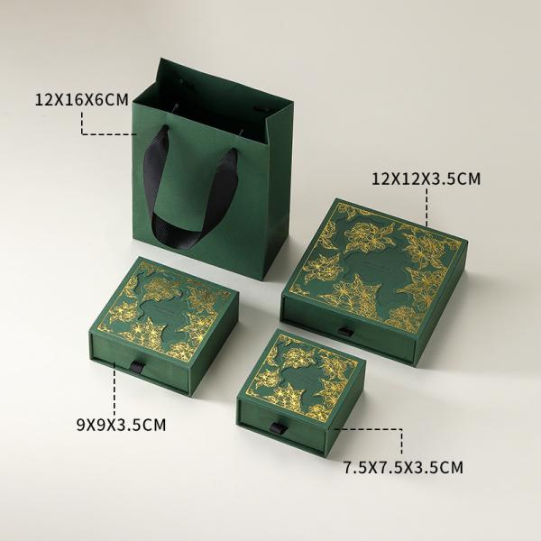 Factory Custom 9*9cm Square Paper Earring Necklace Hollow Packaging Box for Magnetic Jewelry Gift