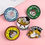 Cute Hard Enamel Lapel Pin Magnetic Custom Metal Badges 3D