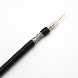 China 75ohm RG6 Flexible Coaxial Cable AM Braiding 18AWG Solid OFC Conductor wholesale
