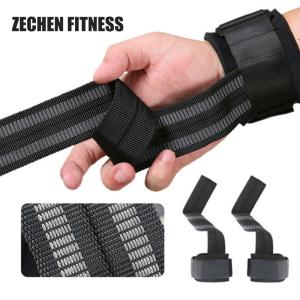 China 38mm WeightLifting Wrist Straps Non Slip Silicone Grip Neoprene Support wholesale