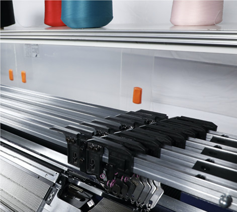 Single System 2 Carriage 80 Inch Collar Flat Knitting Machine