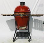 Nylon Wheels Wine Charcoal Kamado Grill Aluminum Alloy Top Cap