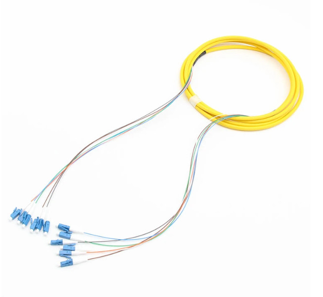 6 Fibers OS2 Pre Connectorized Fiber Optic Cable LC/UPC To LC/UPC LSZH OFNR Jacket