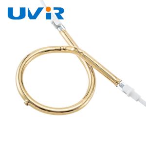China UVIR Cross quartz heat lamp , 100-7600W Infrared Heater Tube For Oven Heating wholesale