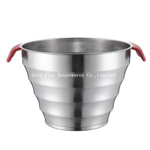 China Oem Stainless Steel Water Bucket With Handle 587g Promotion wholesale