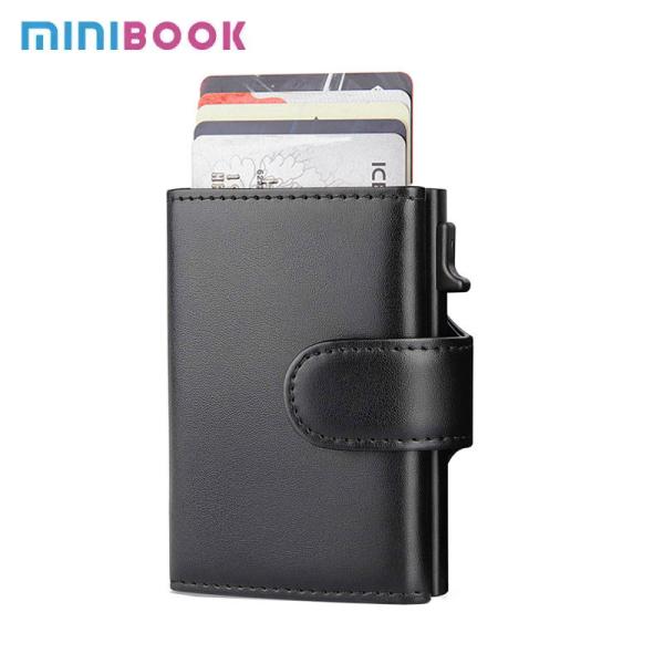 Low MOQ Mix Models Minibook Crazy Horse Wallet For Men Bifold PU Leather Vintage