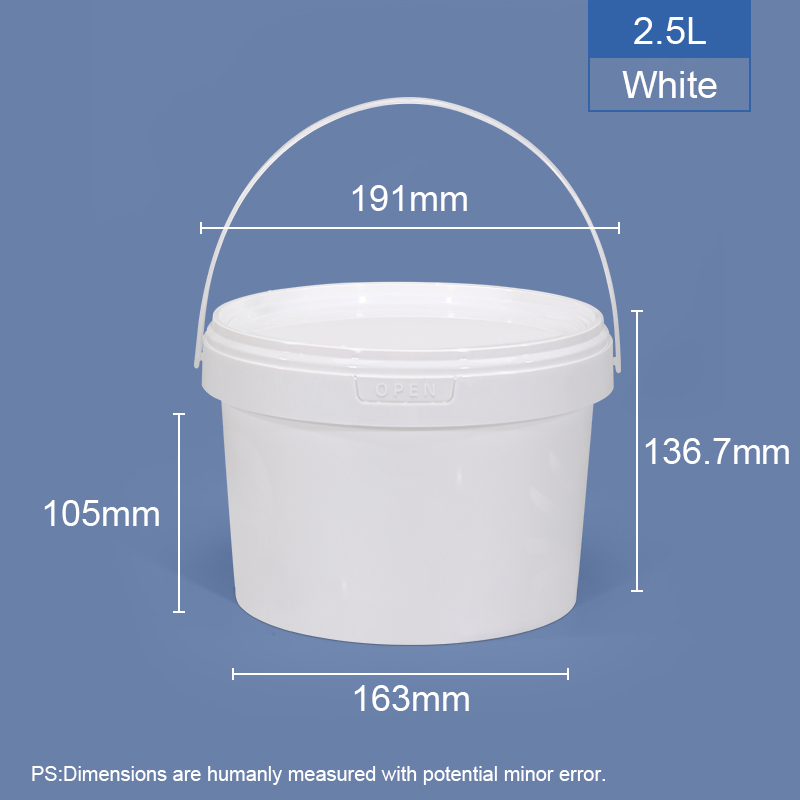 Round Customized Food Grade Plastic Container With Lids and Handle For Halloween Candy