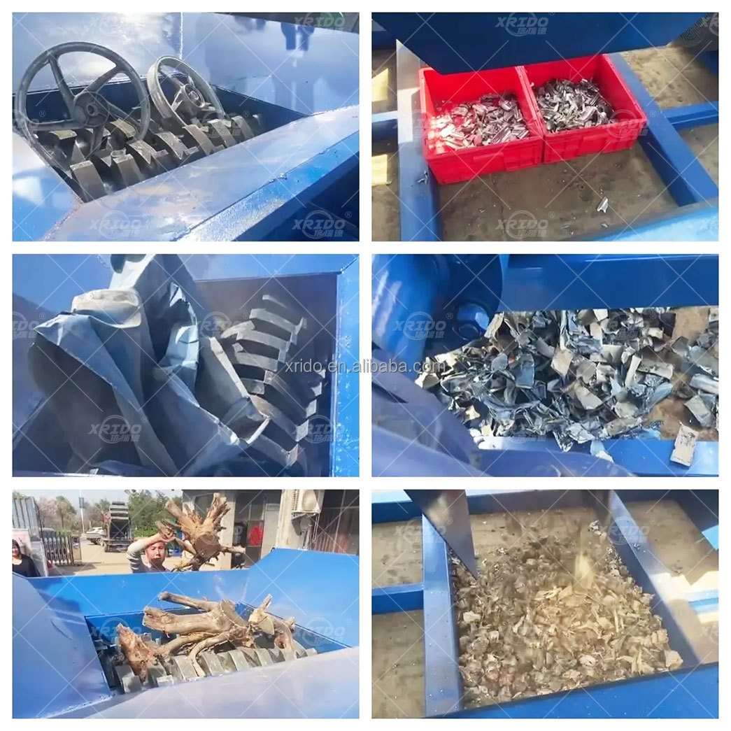 300Kg/H-22000Kg/H Aluminum Shredder Machine Industrial Shredder Metal