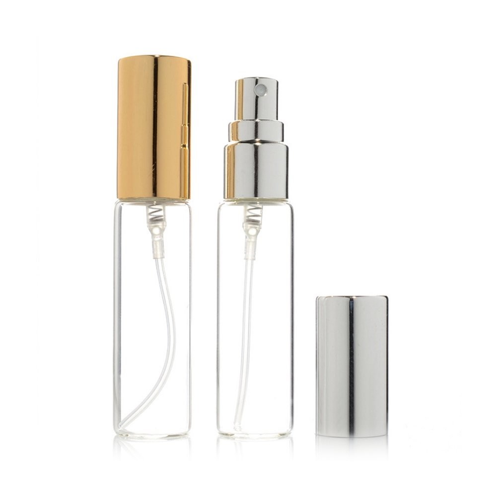 Clear Glass Portable Perfume Refillable Bottle With Fine Mist Sprayer