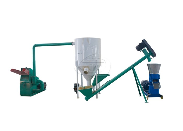 Small Cattle Feed Pellet Production Line Compact Structure For Livestock Farms
