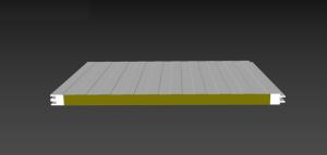 China Prefabricated Heat Insulated Rockwool Sandwich Panel 40mm Exterior Wall wholesale