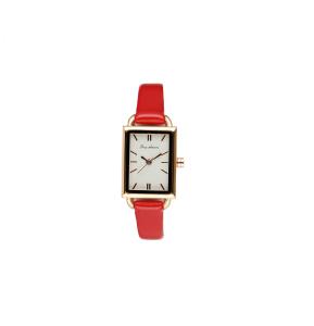 China Butterfly Buckle Leather Square Watches Waterproof Quartz For Women wholesale