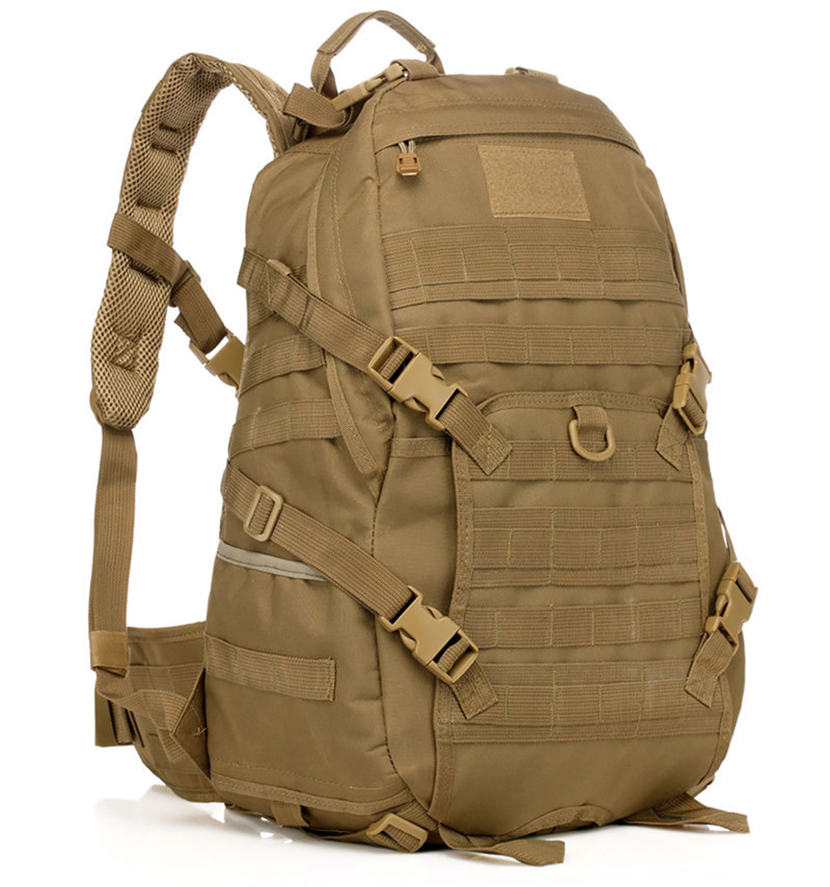 Waterproof Customized Color 35L Oxford Backpack for Hiking and Camping Large Capacity