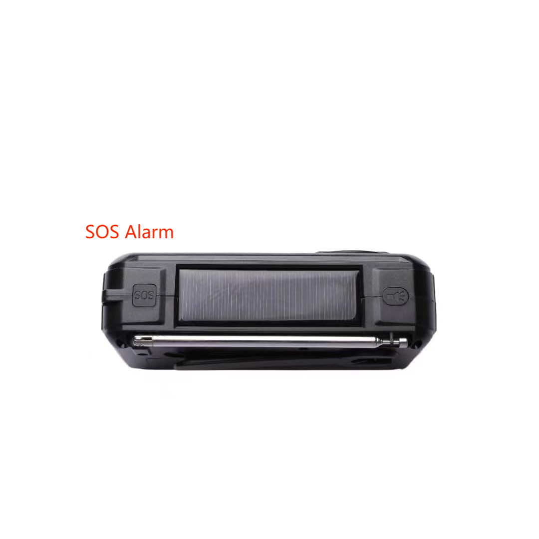 Multi Function Dynamo Hand Crank Radio DC3V Outdoor Solar Powered Flashlight