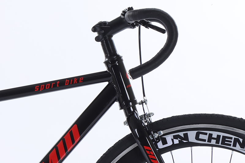 120kg Load Capacity GOMID Steel Frame Bisiklet Single Speed Fixed Gear Bike for Custom Track Racing Handlebar Steel Drop Bar