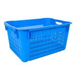 Vegetables Industry Customized Logo Food Grade Nestable Vented Plastic Crate
