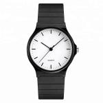 fashion quartz black wrist watch water resistant 3atm jam tangan oem ultra thin