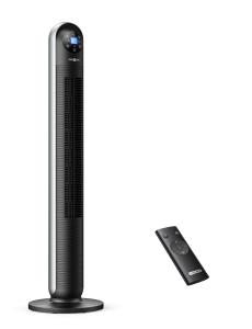 China Gentle Airflow LED Display 44 Inch Fan With Remote 24dB Quiet wholesale