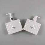 Square Plastic Shampoo Bottle for Lotion Personal Care Products 260ml Empty
