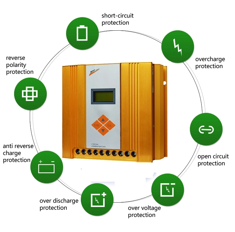 100W 300W 24v Wind Turbine Charge Controller Solar Power Charge Controller