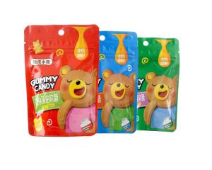 China Yummy Mini Tropical Gummy Bears , Strawberry Gummy Candy With Calcium Zinc wholesale
