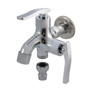 China Modern Double Outlet Down Kitchen Mixer Sink Faucets ForWashing Machine Basin wholesale