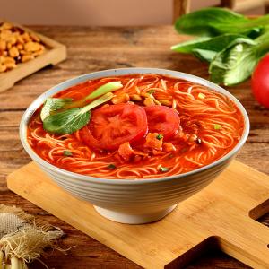 China Non Fried Instant Vegetarian Noodles Tomato Sauce Flavor Without Animal Ingredients wholesale