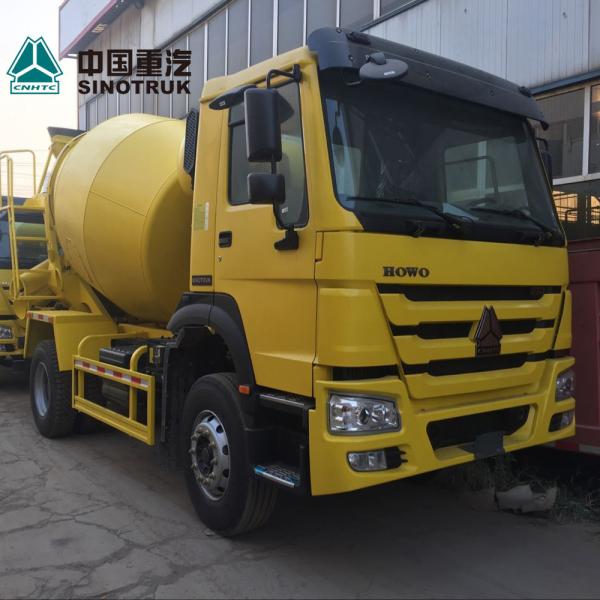 Yellow Concrete Construction Equipment 6x4 8m3 Concrete Mixer Truck With Pump