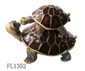 China Wholesale Turtle Hinged Trinket Box wholesale