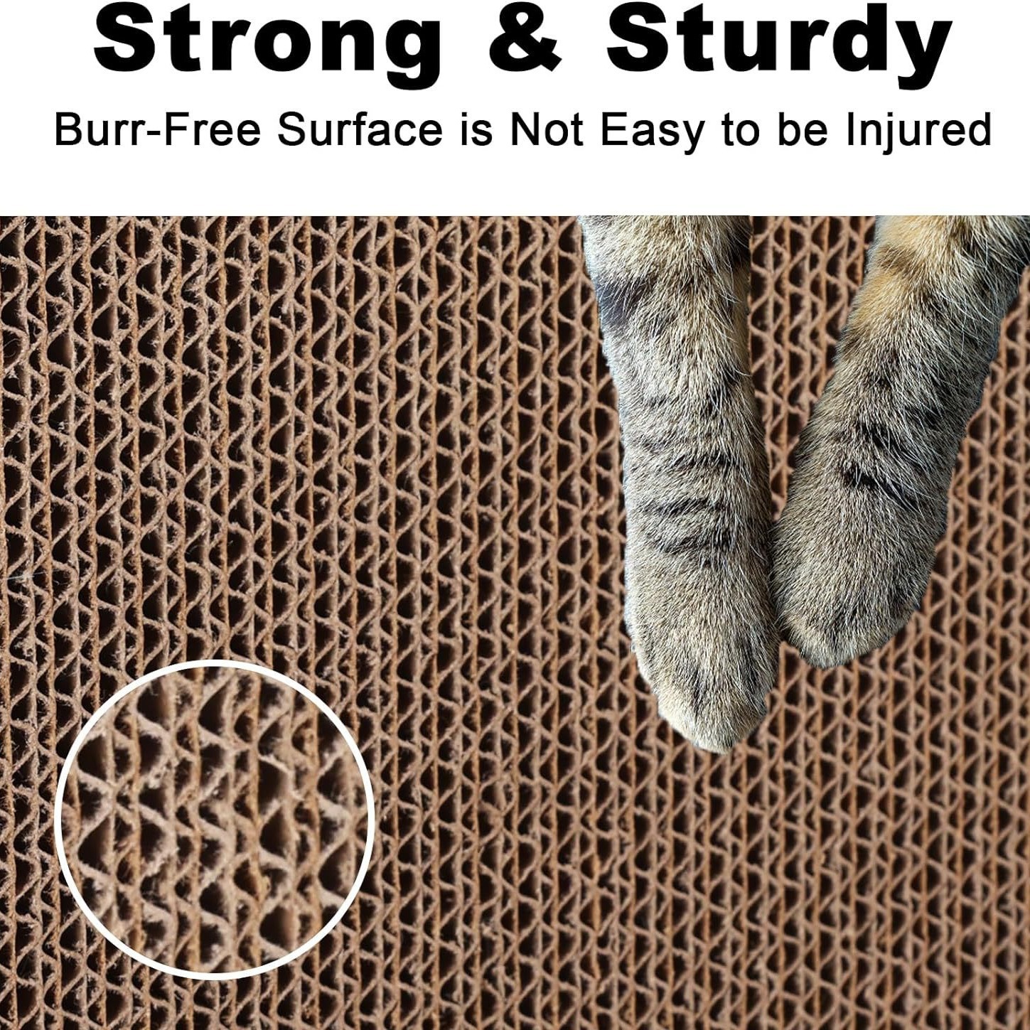 5 Pack High Quality Cat Scratcher Board Corrugated Paper Pet Interactive Toy Sustainable Cat Toy Whosale
