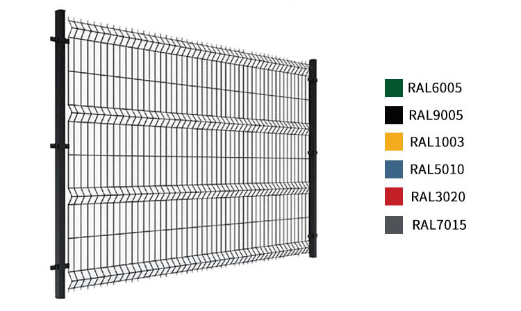 1.5m 1.8m 2.0m High Welded Mesh Fence Security With Spikes On Top