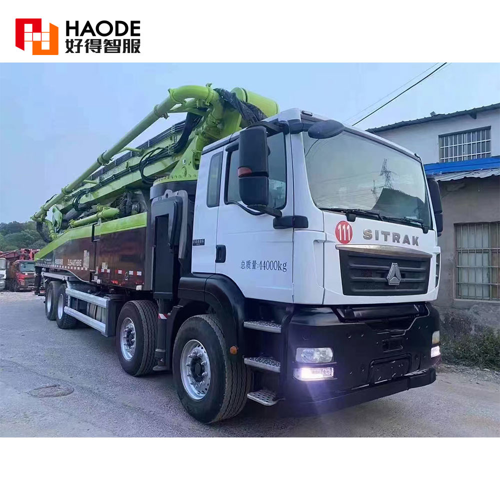 Selling Used Zoomlion 2021 Concrete Pump Truck 37m 49m 52m 56m 62m 63m Second Hand Truck Mounted Concrete Pump Used Pump Truck
