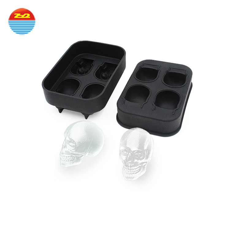 Non - Toxic Silicone Novelty Ice Cube Trays Baby Food Freezer Storage Tray