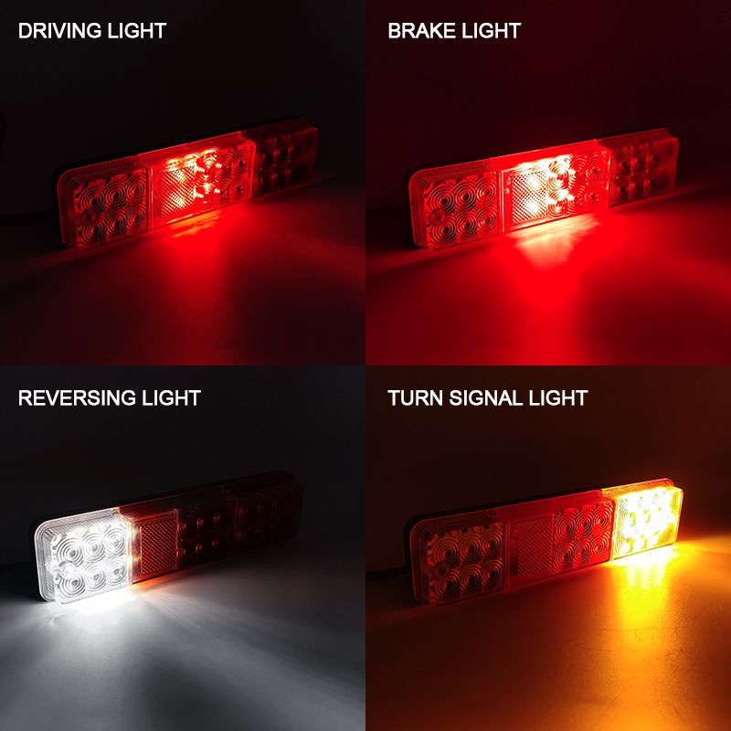 Wholesale Factory Price Forklift Parts 10-80V LED Three Color Rear Light Tail Signal Light