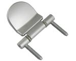 6-8mm Thick Aluminium Door Hinges Chrome Finish For 1000mm Width Glass Door