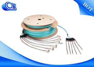 China Armored Optic Cable , 6 Strand Armored Fiber Optic Cable Multi Mode 24 Cores , Outdoor Fiber Optic Patch Cable wholesale