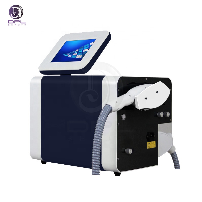 Portable 2 in 1 E light OPT IPL Hair Removal Nd Yag Laser Q Switch Tattoo Removal Equipment Skin Rejuvenation Machine
