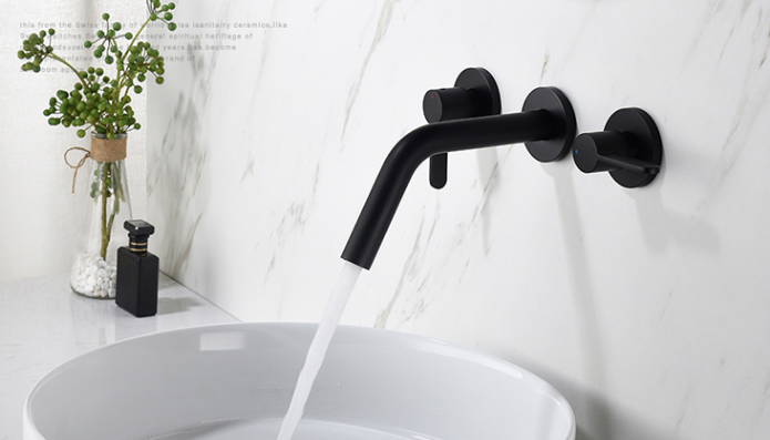Double Handle Embedded Box ODM Concealed Basin Mixer