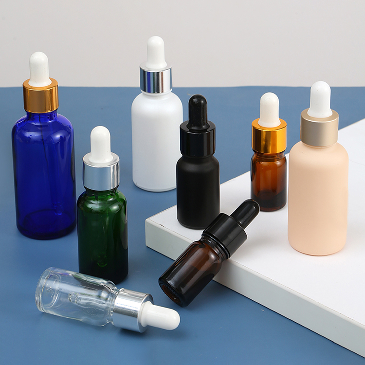 Cosmetic Glass Pipette Empty Dropper Bottles 10ml 100ml