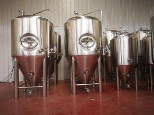 China 72 Cone Degree Stainless Steel Fermentation Tank , Brewery Fermentation Tanks wholesale