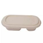 100 Biodegradable Compostable Sugarcane Container 850 1000ml Wheat Straw Food