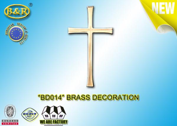Ref .BD014 Brass Cross Tombstone Decoration Material Copper Alloy Brass