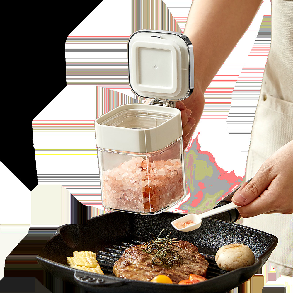 2024 New Arrival Kitchen Seasoning Storage Container Tea Coffee Sugar Salt Glass Spice Jars With Stainless Steel Lids